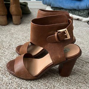 Steve Madden Block Heel - Tan - 7.5